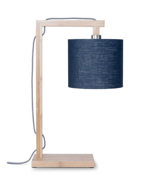 Lampe de table Himalaya - Bambou/Bleu - 29x18x47cm