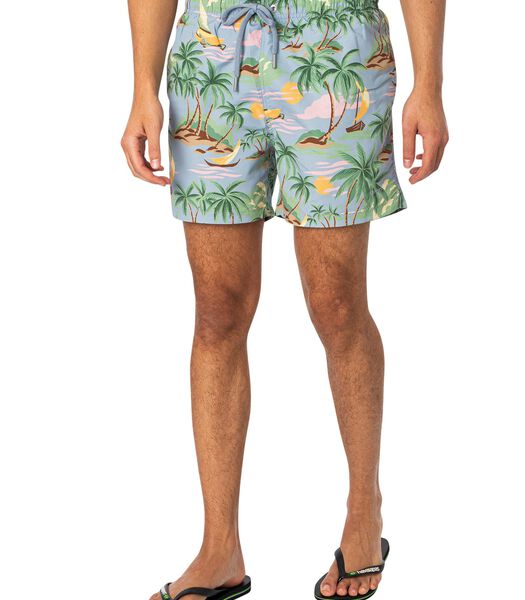 Short De Bain Imprimé Hawaï