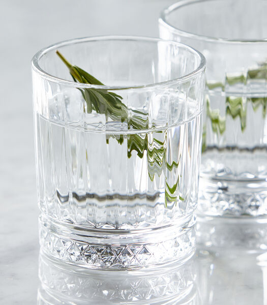 Mayfair - Verres à eau 2 unités verre transparent avec nervures