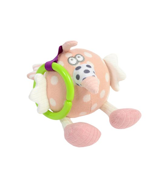 Toys baby speelgoed Primo papegaai Penelope - 19 cm - kraamcadeau meisje / jongen - 0 jaar / 6 maanden