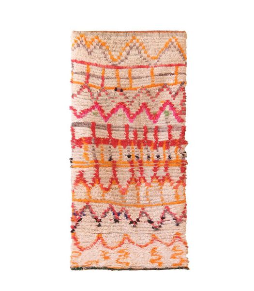 Marokkaans berber tapijt pure wol 186 x 80 cm