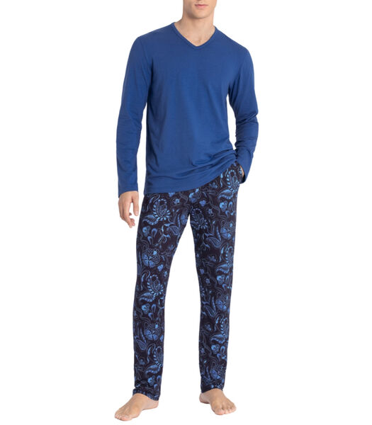 Lange pyjama van lyocell en paisley Kanji