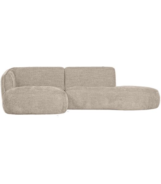 Polly Chaise Longue - Polyester - Zand - 71x258x150/105
