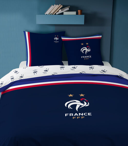 Parure de lit imprimée 100% coton, Équipe de France DRAPEAU