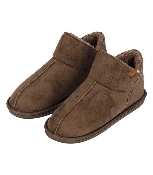 Pantoffels Heren Boots Suede Taupe
