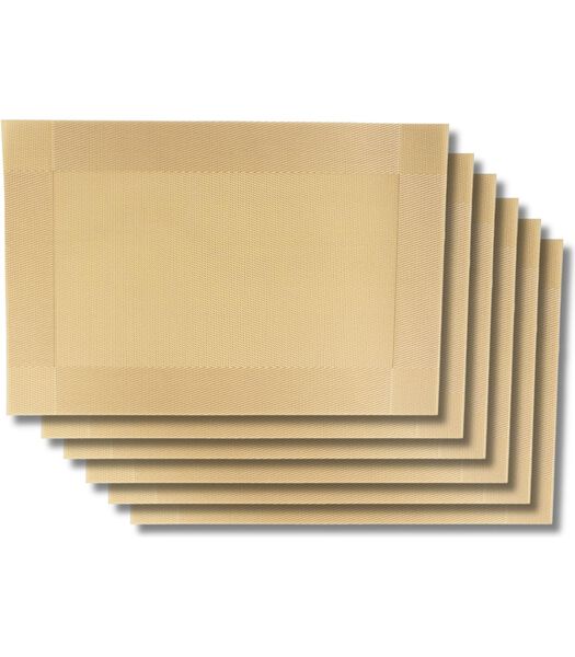 Sets de table  - Extra Gold - 45 x 31 cm - 6 pièces