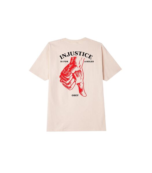 T-shirt Obey Thumbs Down Homme Cream