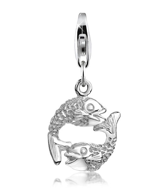 Amulette Femmes Pendentif Poissons En Argent Sterling 925