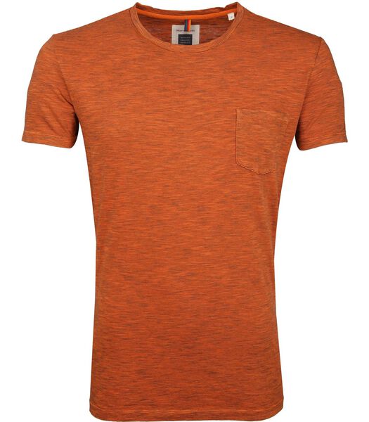 Marc O'Polo T-shirt Logo Rayures orange