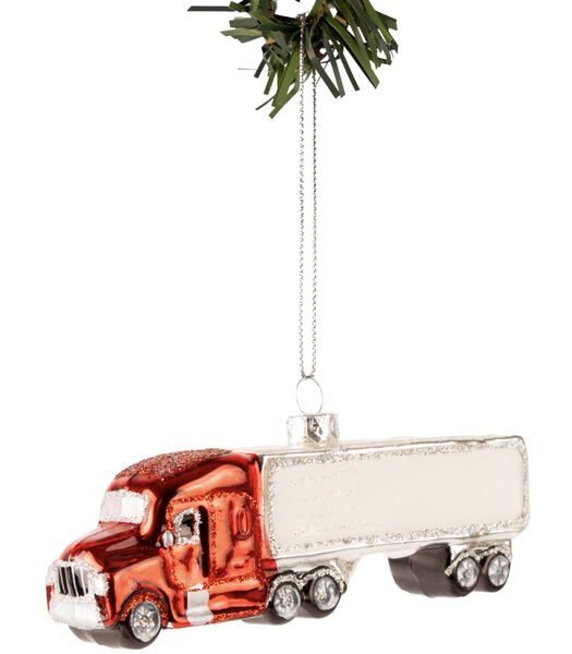 Kerstbal Truck 14 cm