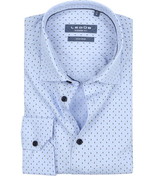 Chemise Ledub Imprimé Bleu Clair