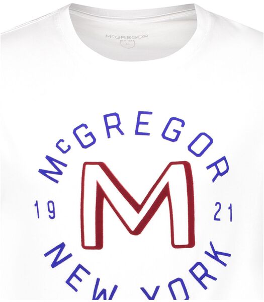 McGregor T-Shirt Poche Logo Blanc