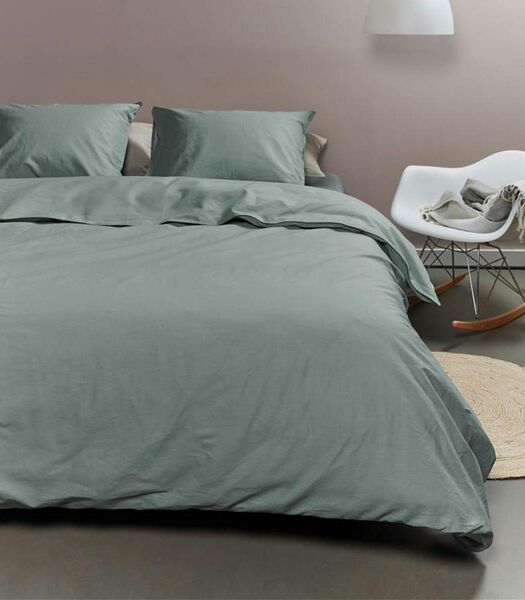 Housse de couette Cotton Uni Green Coton