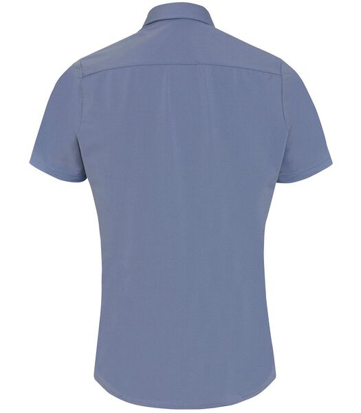 Pure Chemise Manches Courtes The Functional Bleu Rayures