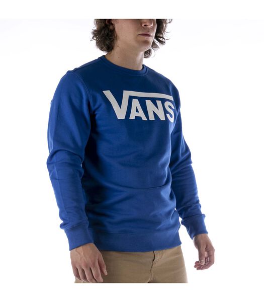 Mn Vans Klassieke Crew Blauwe Sweatshirt