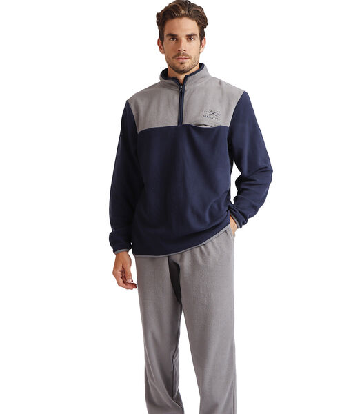 Microfleece pyjama voor binnen broek en top Sport