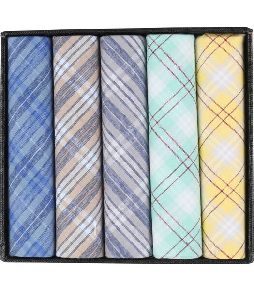Suitable Zakdoeken 5-Pack Dessin Multicolour