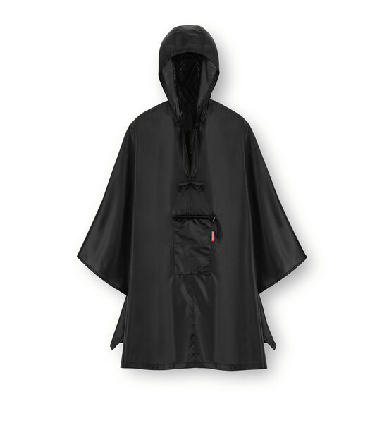 Mini Maxi Poncho - Poncho de Pluie - Noir