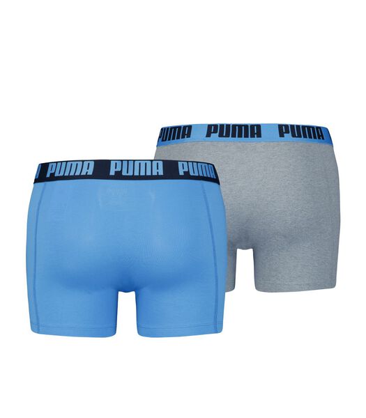 Basic Boxershorts 2-pack Regal Blue / Mid Grey