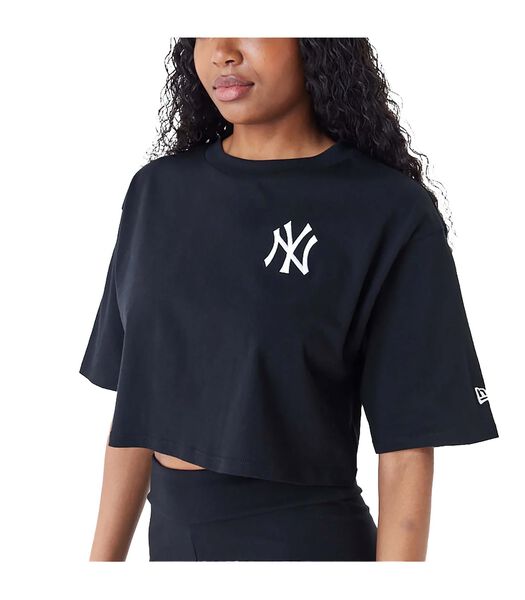 Mlb Le Crop Tee Neyyan  Blkwhi