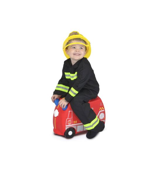 Valise Enfant à Roulette à Chevaucher - Frank le camion de pompier