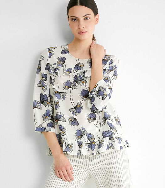 Blouse Fleurie écru