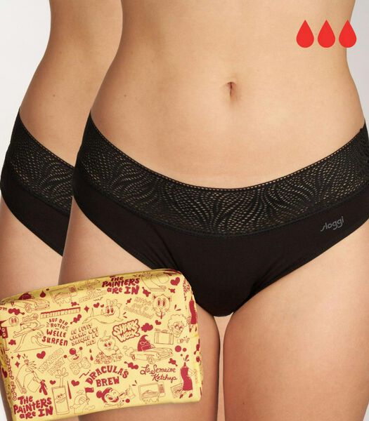 Menstruatie Slip 2 pack Period Pants Tai Heavy
