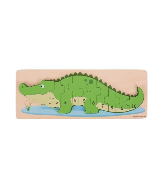 Bigjigs Crocodile Puzzle de chiffres