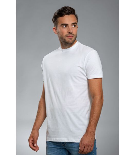 Obra T-Shirt Hoge rond Hals Wit 6-Pack