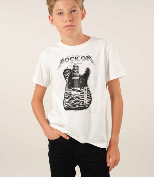 ROCKON - T-shirt col rond coton