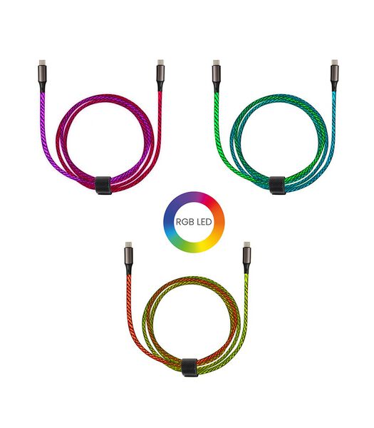 Câble lumineux USB C Type C fast charge