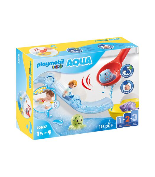 Playmobil 1.2.3 Aqua - Plaisir de la pêche avec animaux de la mer  70637