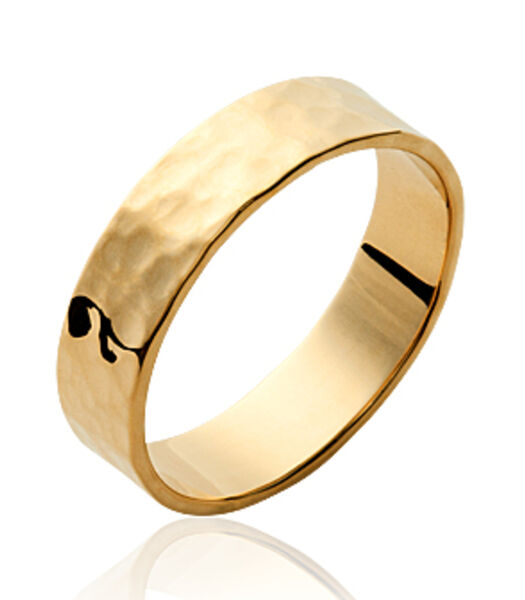 SURFACE Gold Ring Gehamerd