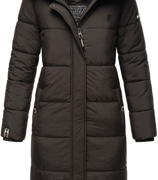 Women's long winter quilted Jacket Reliziaa Marikoo  Black: XXL