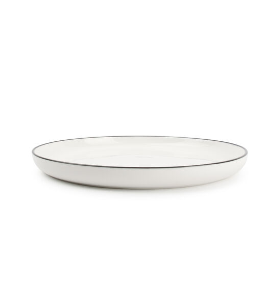 Assiette plate 19cm blanc Studio Base - (x4)