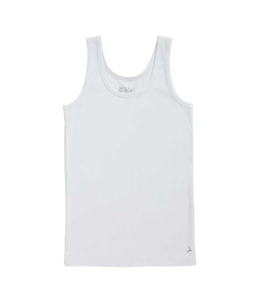 Singlet Cotton Stretch blanc Boys Singlet