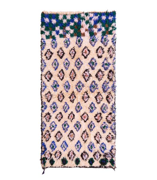 Tapis Berbere marocain pure laine 90 x 180 cm