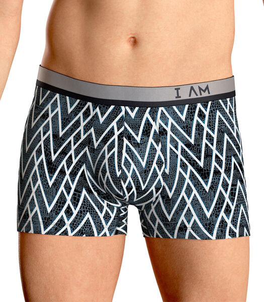 Monochrome Temple boxershort van lyocell met grafische motieven