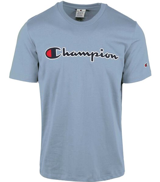 Champion T-Shirt Script Logo Blauw
