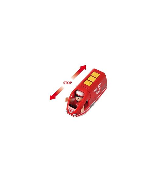 BRIO Oplaadbare rode passagierstrein met USB kabel - 33746