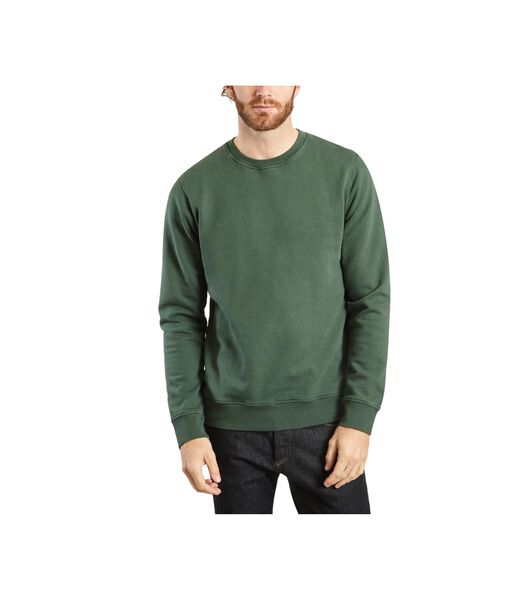 Sweatshirt col rond Classic Organic emerald green