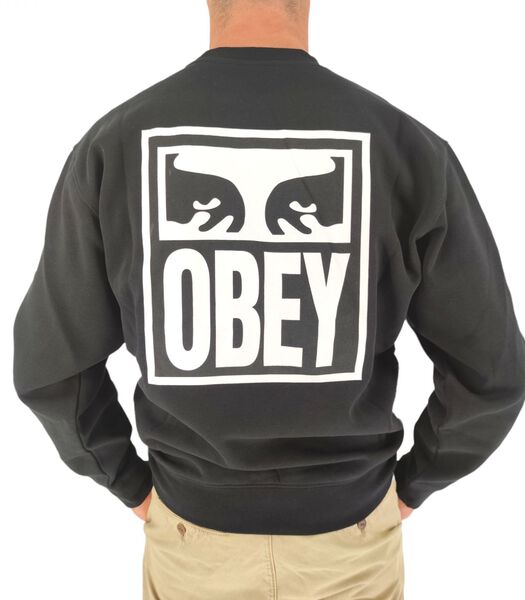 Pull Obey Eyes Icon Crew Homme Black