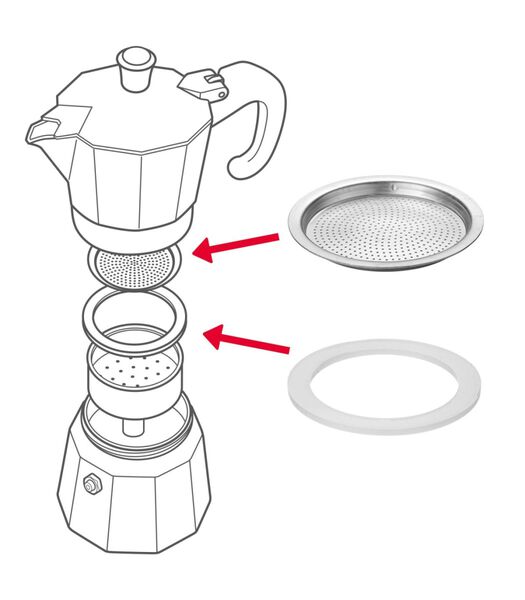 Ensemble d'entretien  pour percolateur 6 tasses