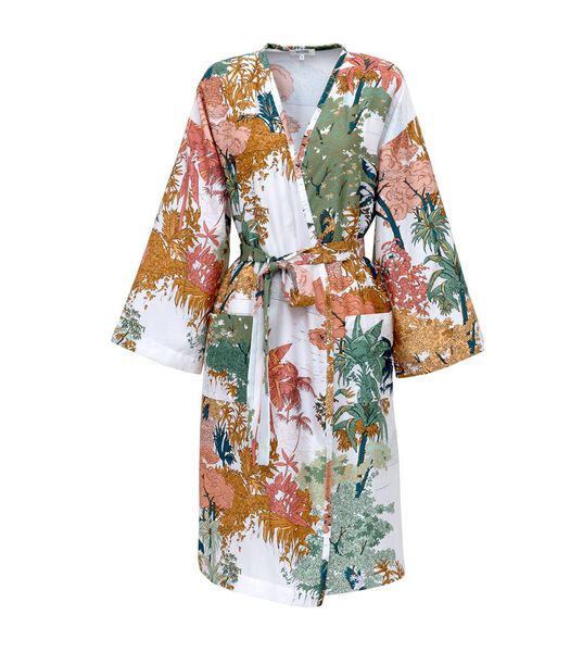 Kimono en satin de coton  80 fils, L'inconnue