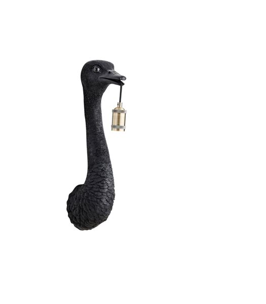 Wandlamp Ostrich - Zwart - 18x15.5x57.5cm