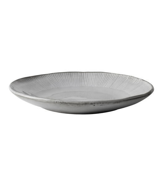 ORGANIC set 4 ASSIETTE PLATE 21,5CM GRIS