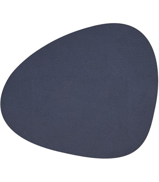 Placemat Hippo - Leer - Navy Blue - 44 x 37 cm