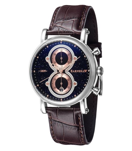 Montre chronographe cuir EARNSHAW Maskelyne Chrono