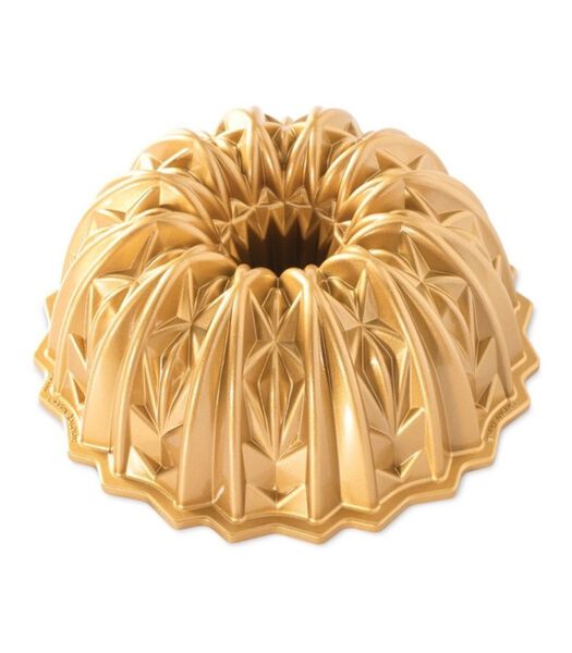 Moule à Bundt en forme de tulband  Cut Crystal, doré, ø 25 cm / 2,3 litres.