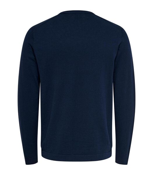 Pocket Crewneck Sweater - Donkerblauw